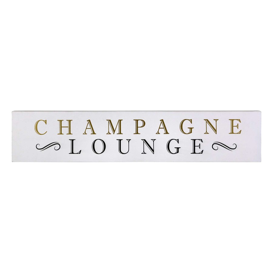 Wall Art * | 36X7 Champagne Lounge Wall Art Online Discount