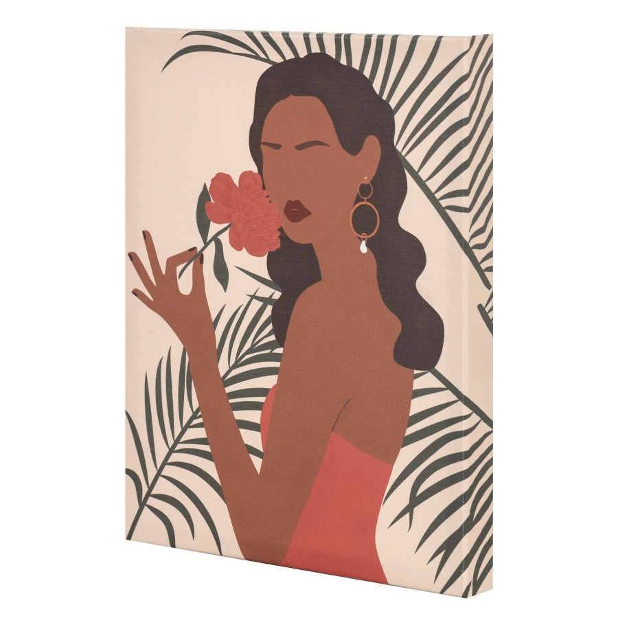 Wall Art * | Cabana Lady Canvas Wall Art, 11 14 Top Sell