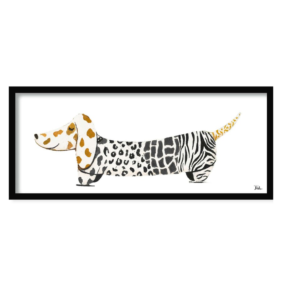 Wall Art * | 21X9 Framed Fashion Puppy Wall Art Original Model