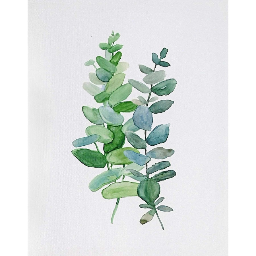 Wall Art * | Eucalyptus Canvas Wall Art, 11 14 Top Sell