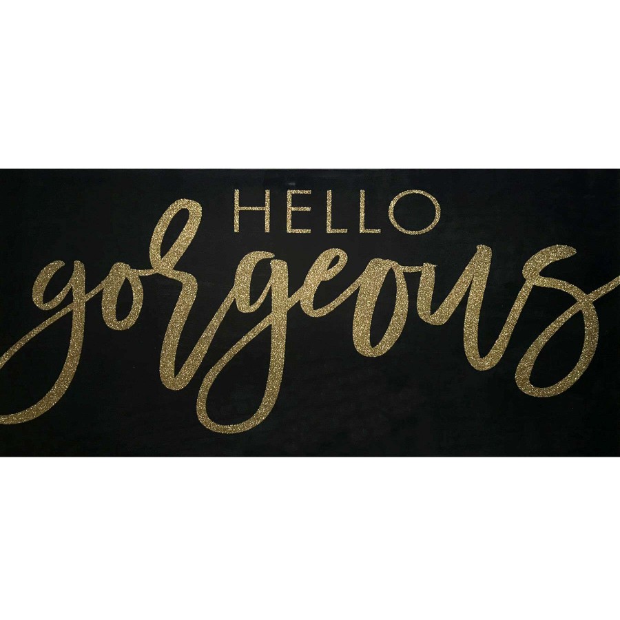 Wall Art * | Hello Gorgeous Glittered Glass Coat Canvas Wall Art, 33 15 At Discount Prices