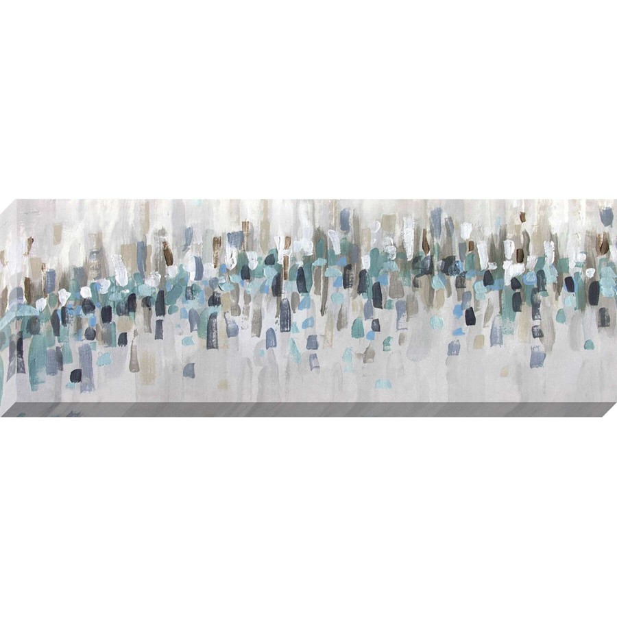 Wall Art * | Blue Staccato Textured Canvas Wall Art, 12 36 Latest Fashion