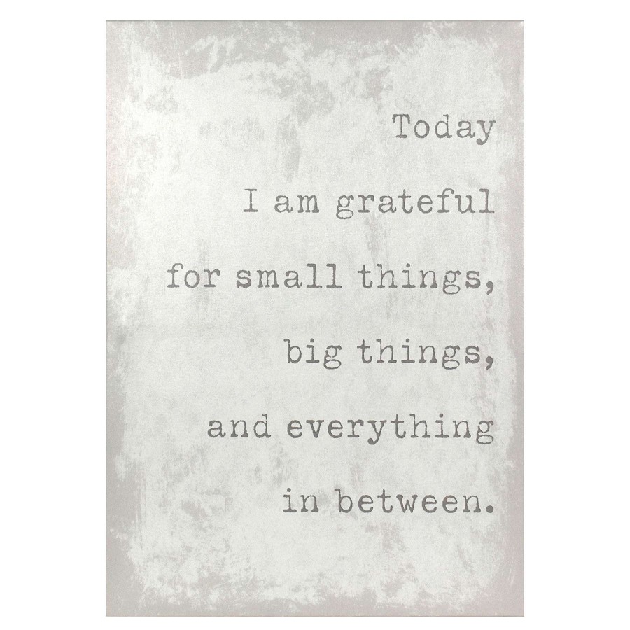 Wall Art * | Honeybloom Grateful Canvas Wall Art, 18 24 Outlet