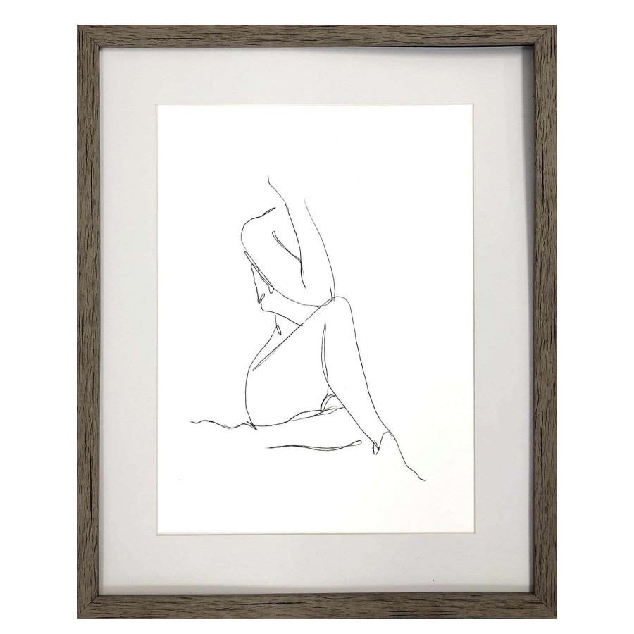 Wall Art * | Framed Nude Figure Wall Art, 17 21 Hot Sale