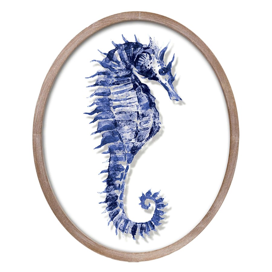 Wall Art * | 10X12 Seahorse/Gls Wall Deco Cheaper