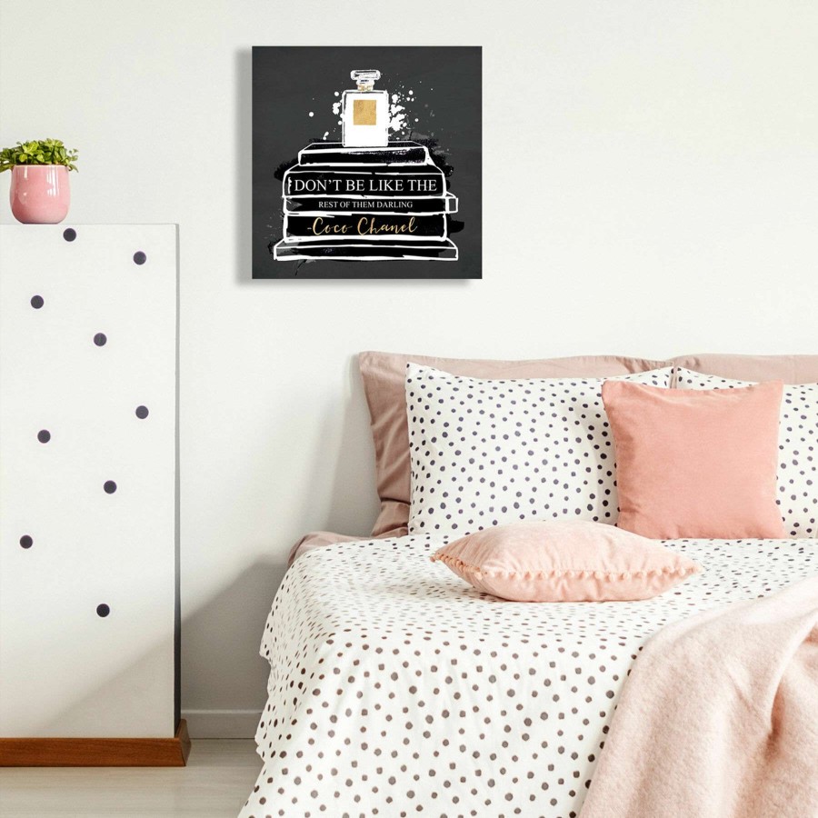 Wall Art * | Fashion Library Foiled Canvas Wall Art, 20 Online