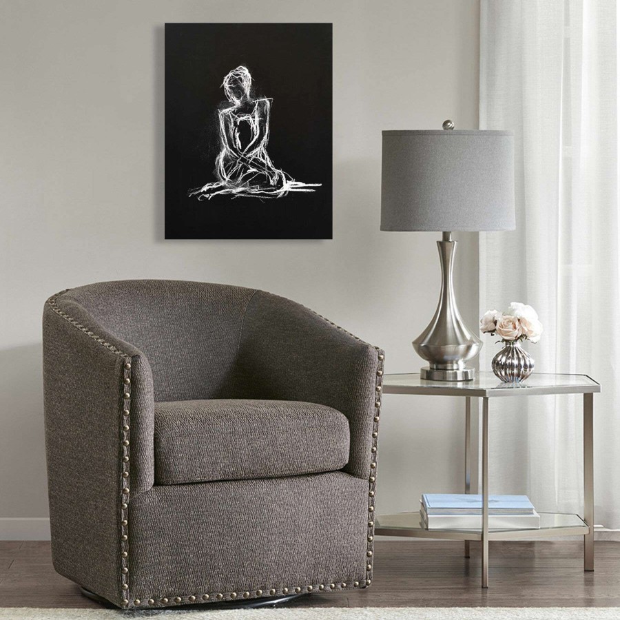 Wall Art * | Female Figure Study Canvas Wall Art, 22 28 Online Discount