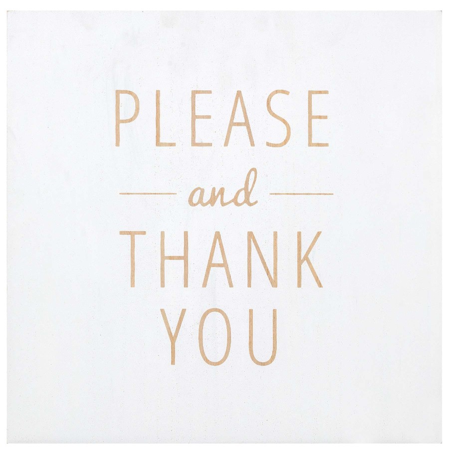 Wall Art * | 14X114 Pleas E Thank You Online Discount