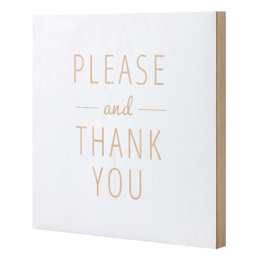 Wall Art * | 14X114 Pleas E Thank You Online Discount