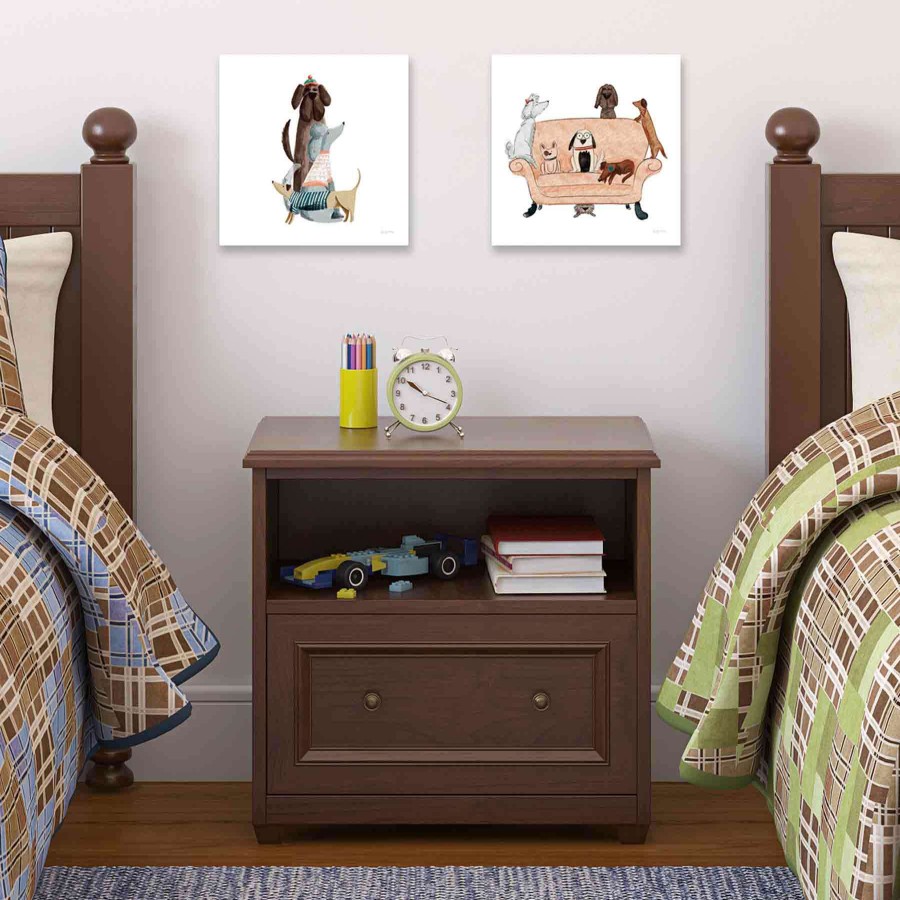 Wall Art * | 12X12 Dogs Canvas Wall Art Nice Style