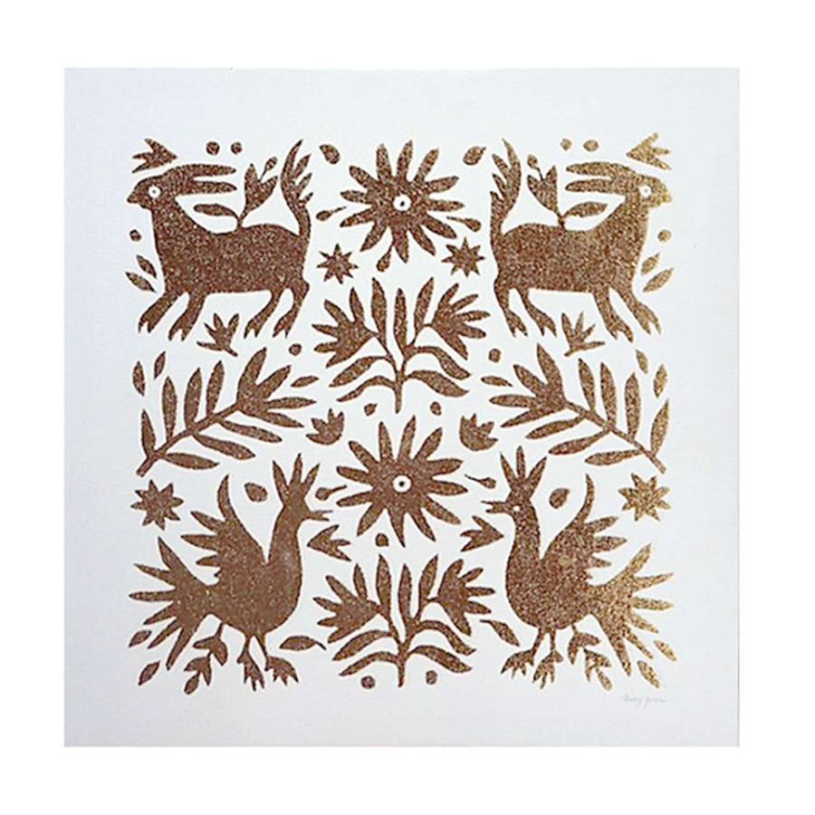 Wall Art * | Tracey Boyd 3-Piece Foiled Otomi Wall Art, 12 Hot Sale