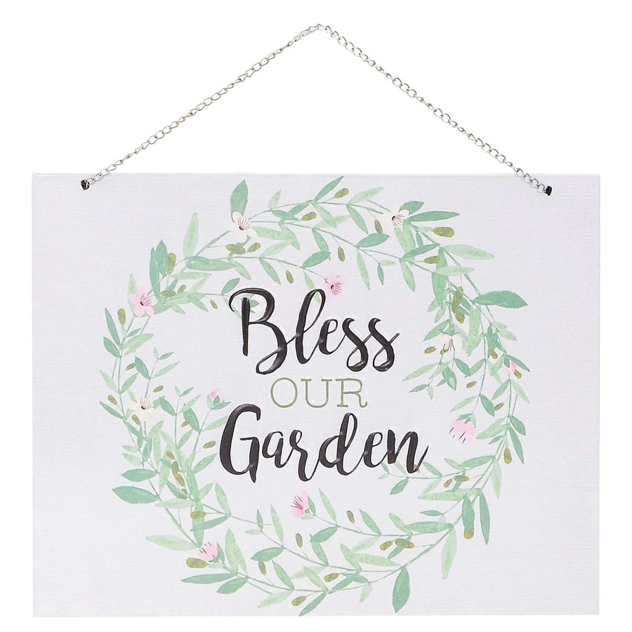 Wall Art * | Bless Our Garden Wall Sign, 11 14 Online