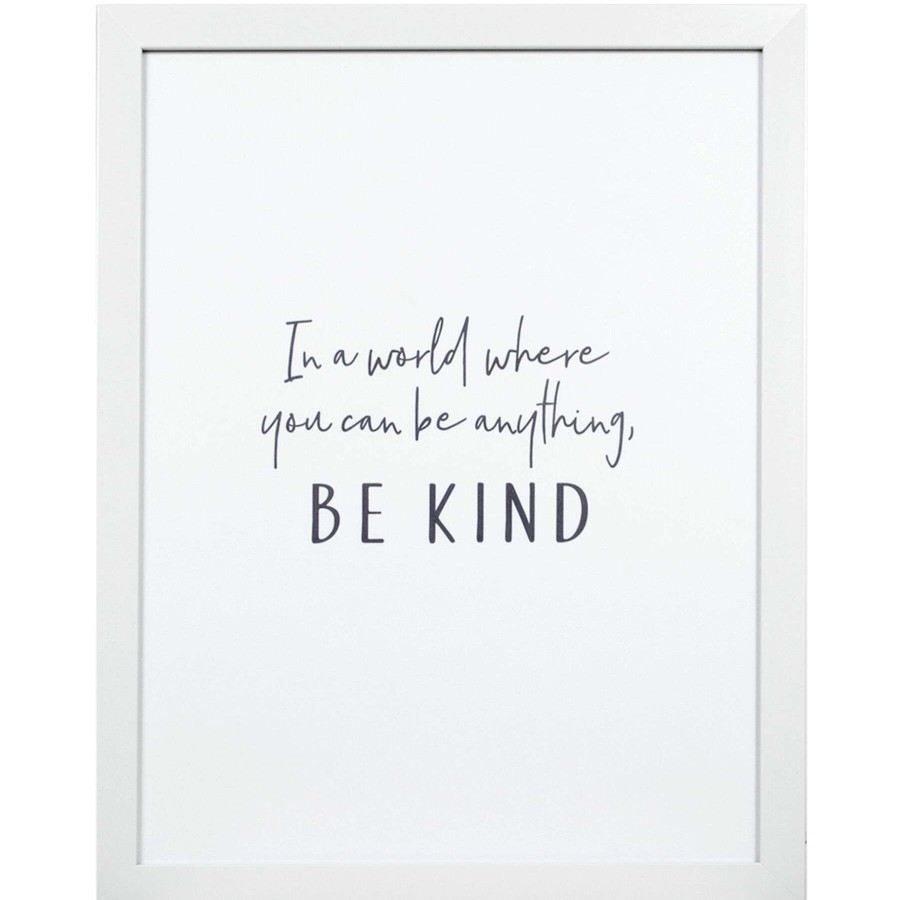 Wall Art * | 18X14 Be Kind Print Under Glass Wall Art Good Quality