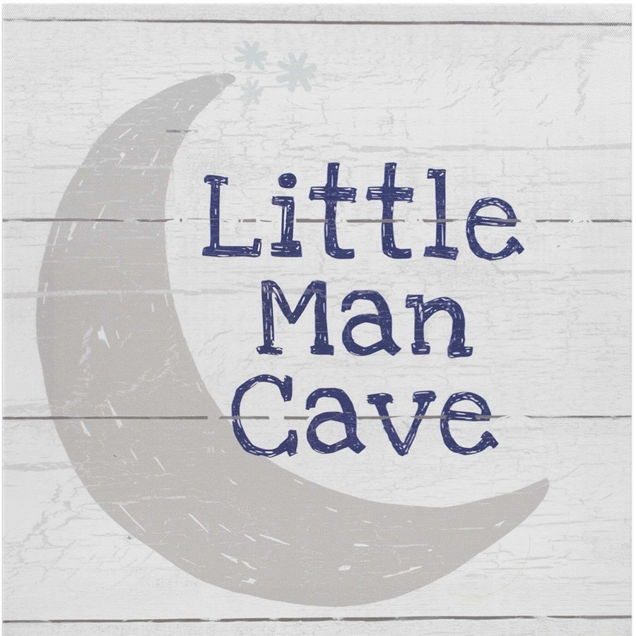 Wall Art * | Little Man Cave Plank Canvas Wall Art, 12 High Quality