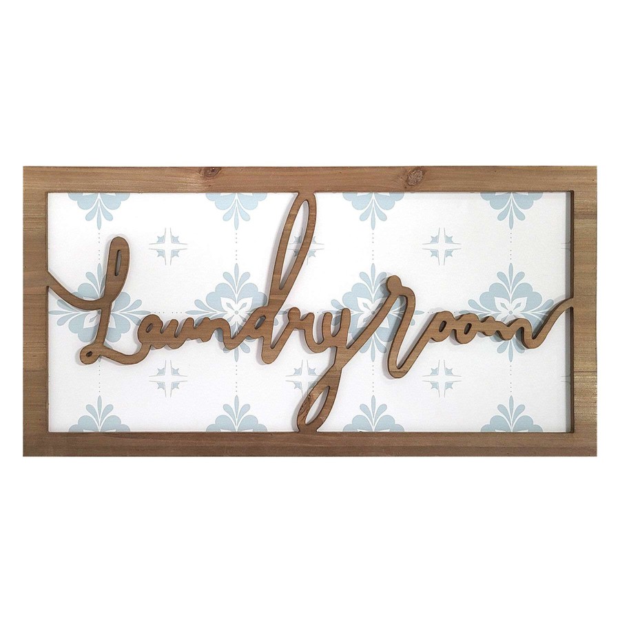 Wall Art * | 24X12 Laundry Room Framed Wall Art Discount Store