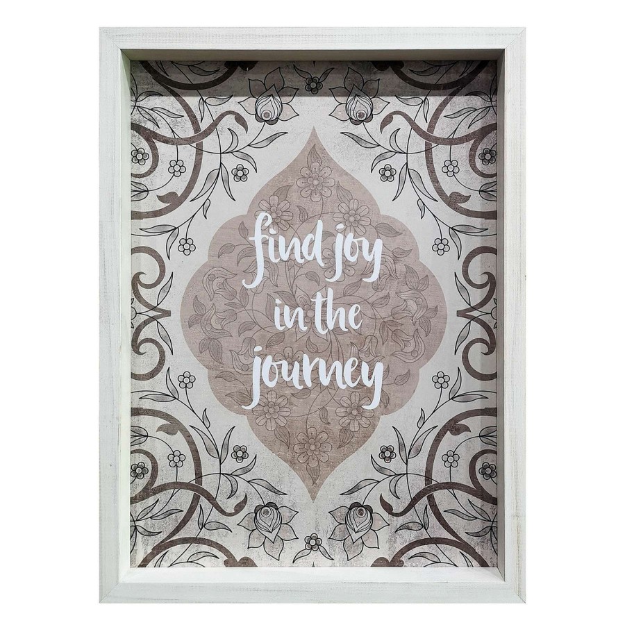 Wall Art * | Joy In Journey Framed Wall Sign, 12 16 Glamor Model