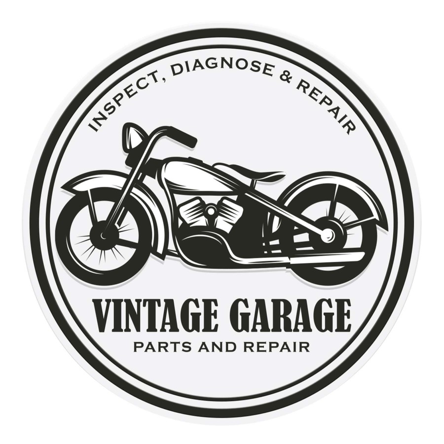 Wall Art * | 24X24 Vintage Garage Wall Art Hot Sell