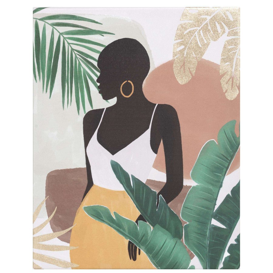 Wall Art * | Cabana Lady Canvas Wall Art, 11 14 Special Design