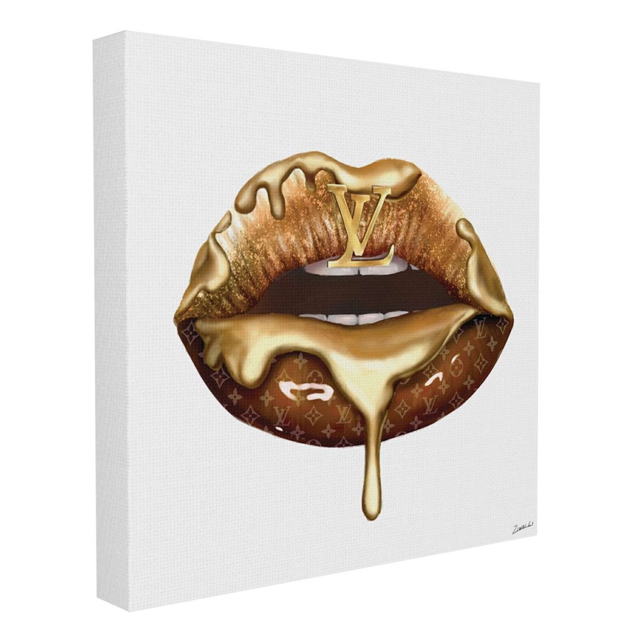 Wall Art * | Designer Lips Canvas Wall Art, 12 16 Cheaper