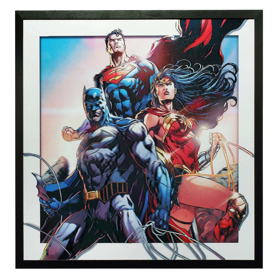 Wall Art * | 16X16 Dc Comics Framed 3D Art Wall Art Discount Store