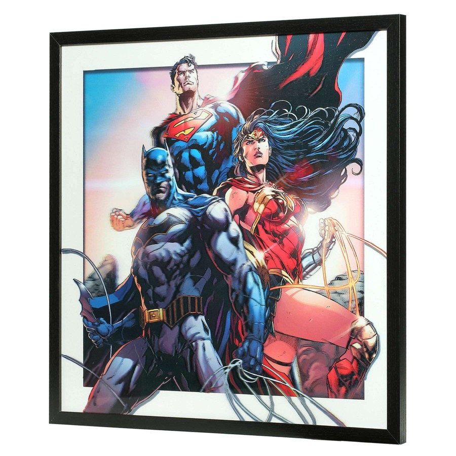 Wall Art * | 16X16 Dc Comics Framed 3D Art Wall Art Discount Store