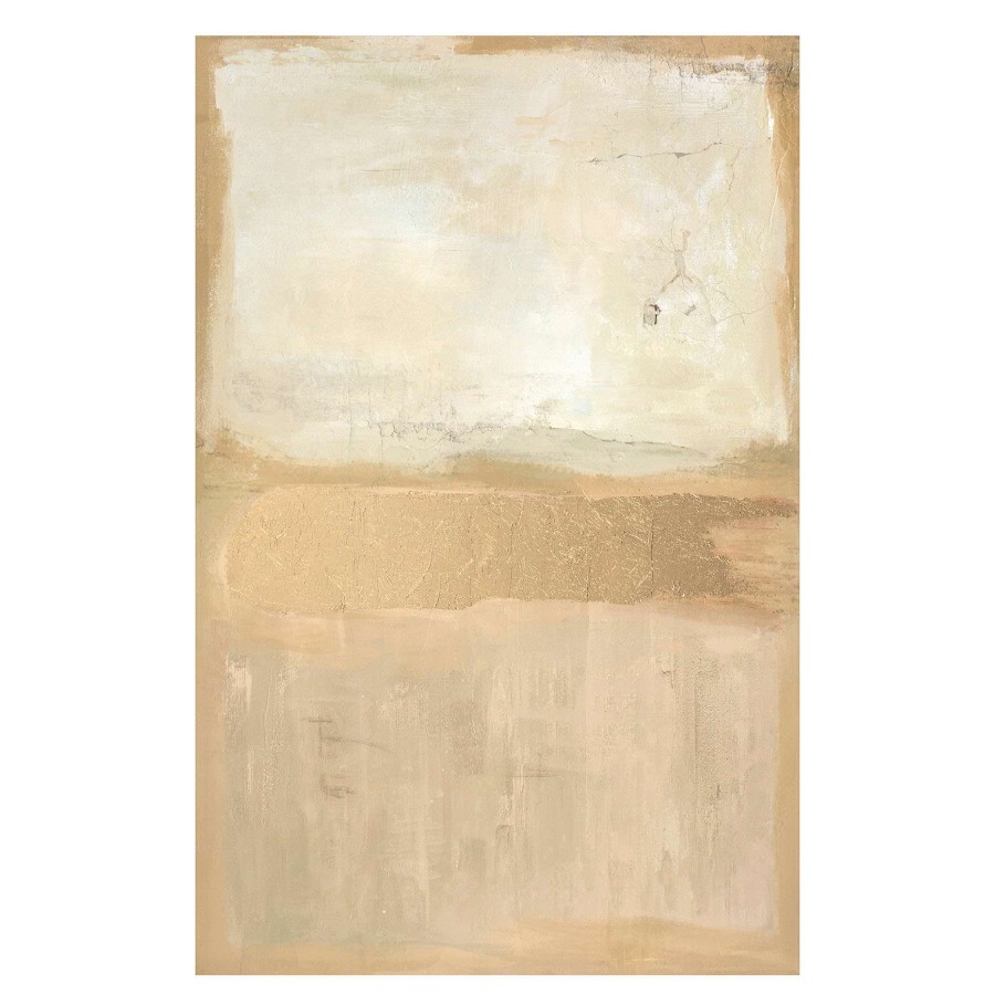 Wall Art * | Tan Abstract Canvas Wall Art, 24 36 Glamor Model