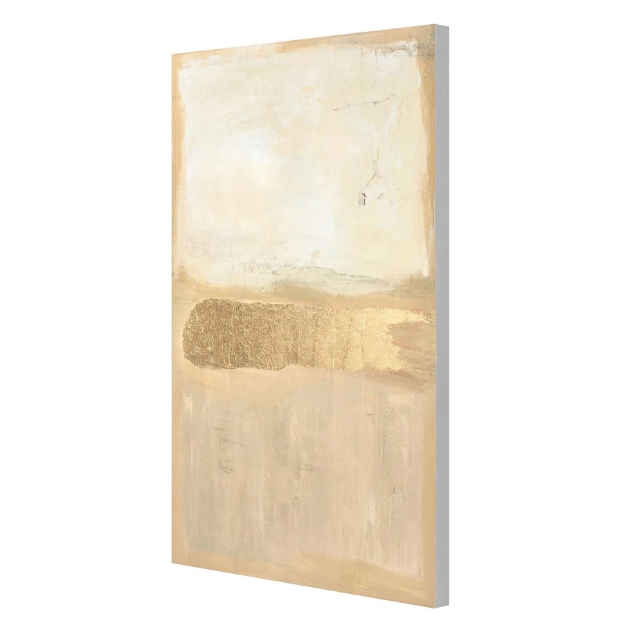 Wall Art * | Tan Abstract Canvas Wall Art, 24 36 Glamor Model