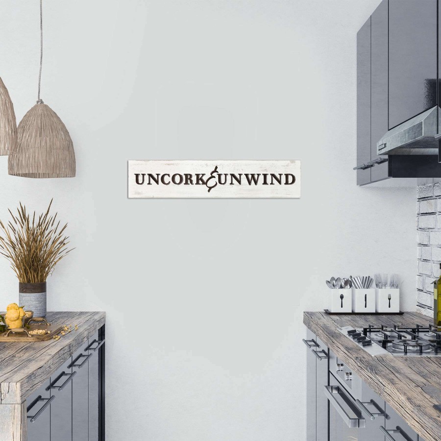 Wall Art * | 18X4 Uncork Unwind Wall Art Good Quality