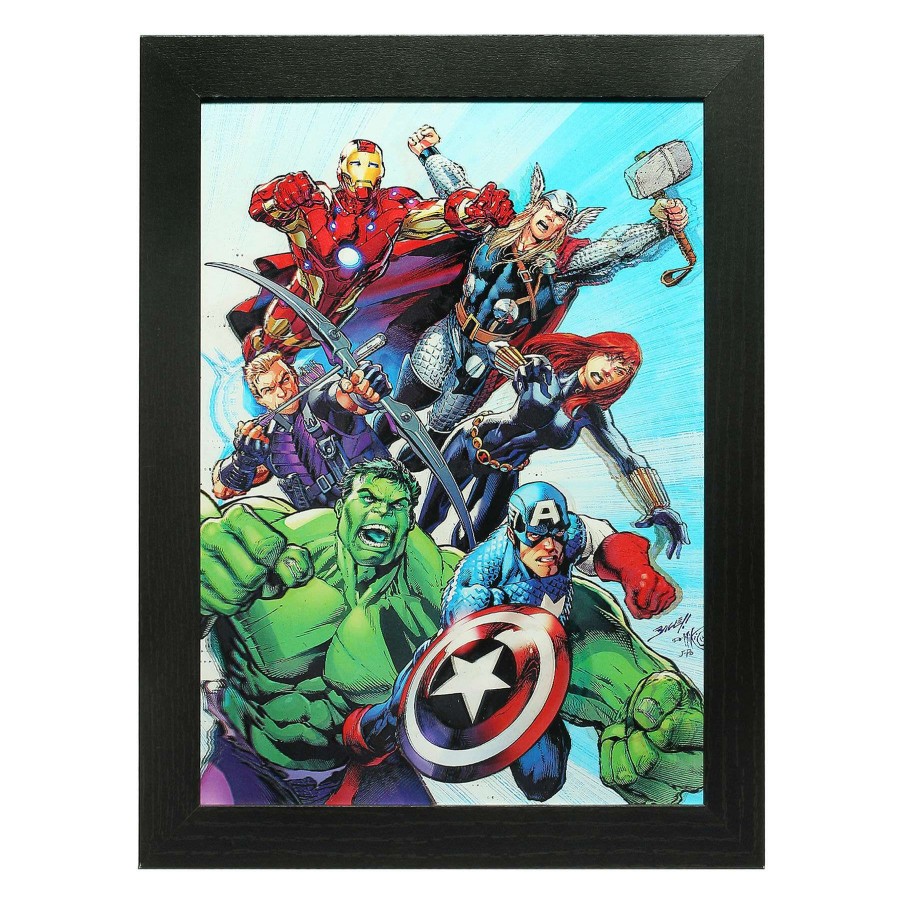 Wall Art * | 11X14 Marvel Avengers Framed 3D Wall Art Half Price