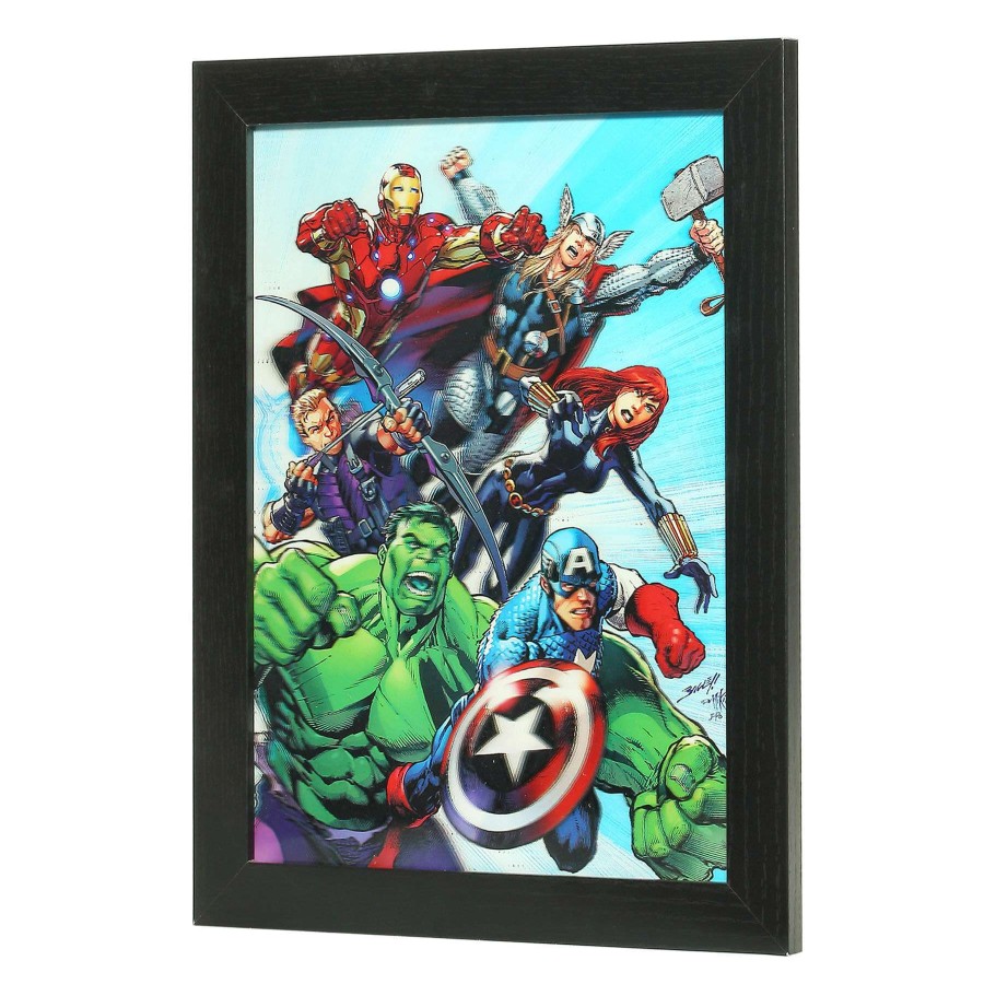 Wall Art * | 11X14 Marvel Avengers Framed 3D Wall Art Half Price