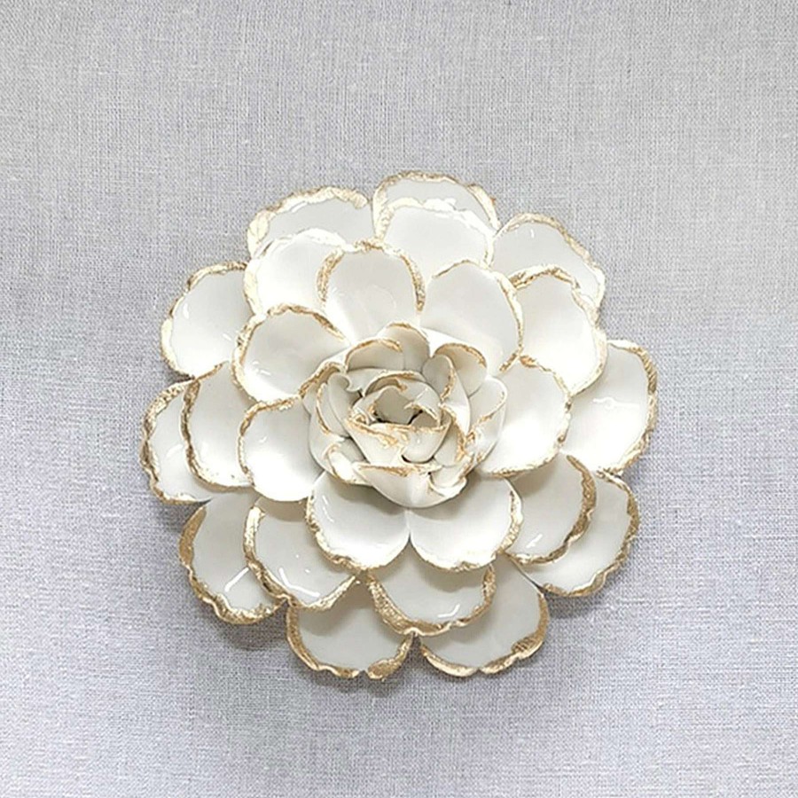 Wall Art * | Grace Mitchell Glass Framed White Flower, 18 Limited Edition