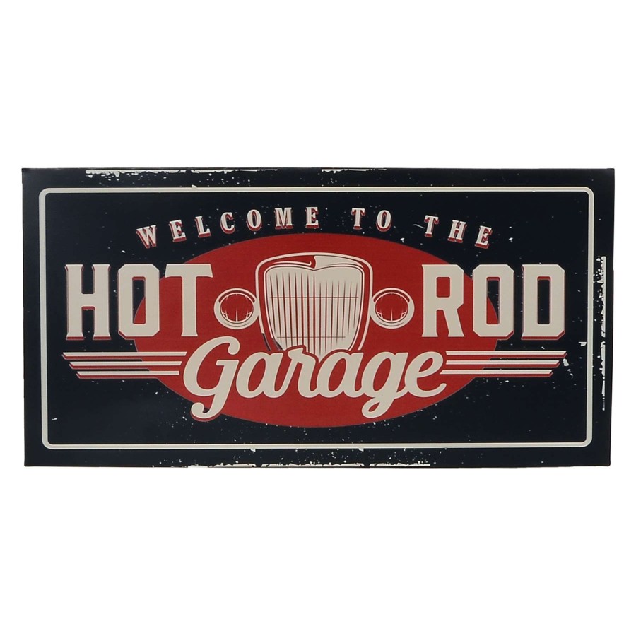 Wall Art * | 12X24 Hot Rod Sign Discount Store