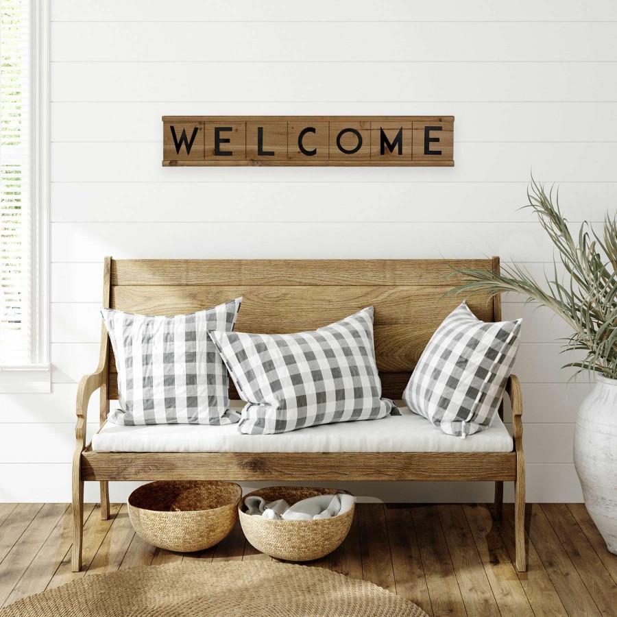 Wall Art * | 40X7 Welcome Scrabble Sign Offering Discounts