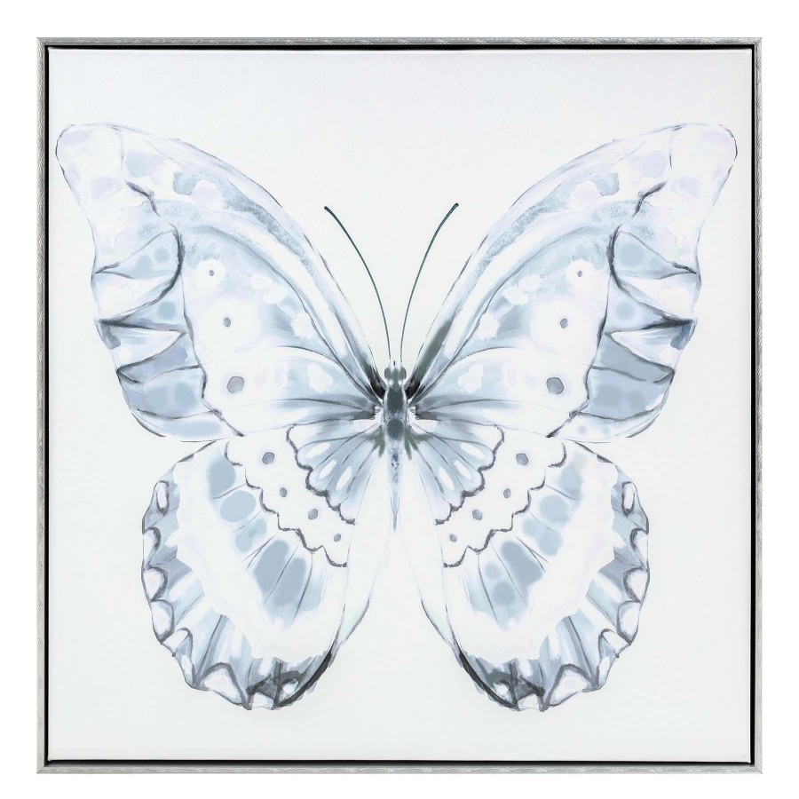 Wall Art * | Laila Ali Framed Butterfly Canvas, 24 New Arrivals