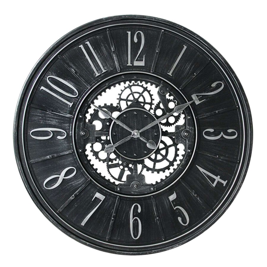 Clocks * | 36D Black Gallery Clock Promotion