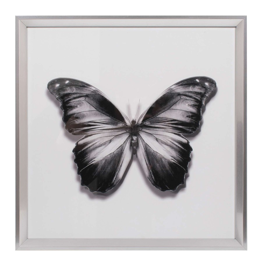 Wall Art * | Laila Ali 20X20 Framed Butterfly Print Wall Art Best Sale