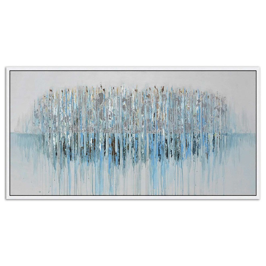 Wall Art * | 28X56 Row Of Trees Framed Enhanced Canvas Tendy Style