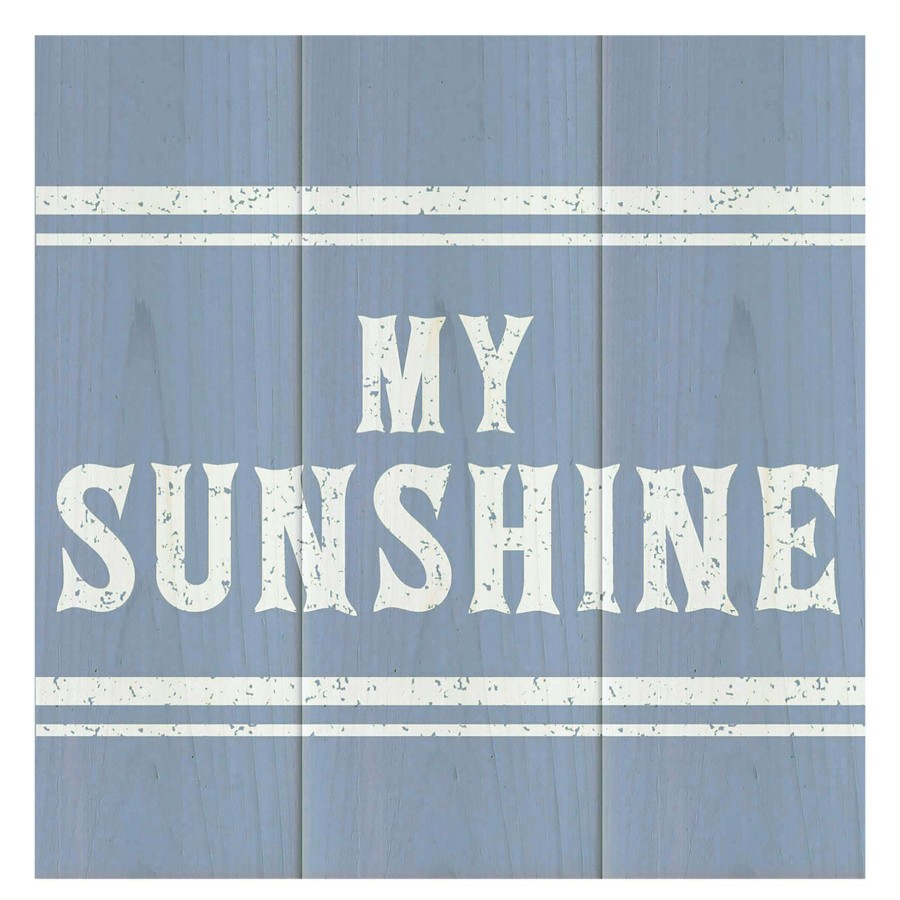 Wall Art * | My Sunshine Blue Wall Sign, 12 Cheaper