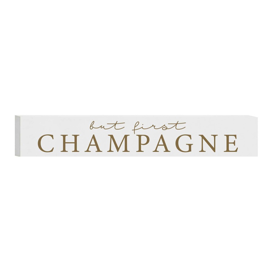 Wall Art * | 36X7 But First Champagne Wall Art Best Quality