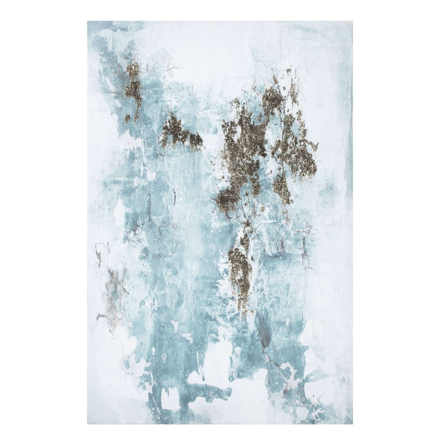 Wall Art * | Tracey Boyd 24X36 Teal Abstract Canvas Cheaper