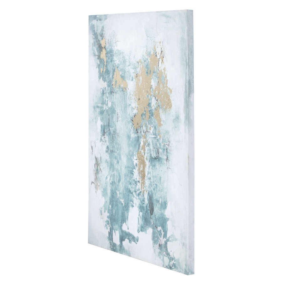 Wall Art * | Tracey Boyd 24X36 Teal Abstract Canvas Cheaper