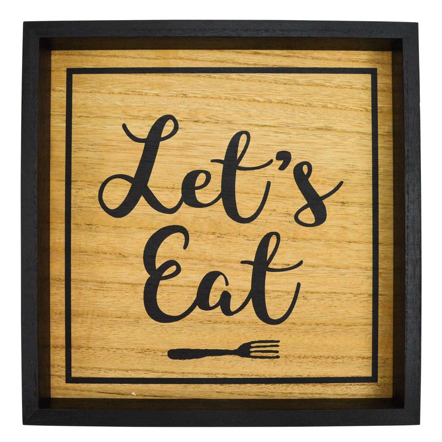 Wall Art * | 12X12 Plaque Lets Eat Original Model