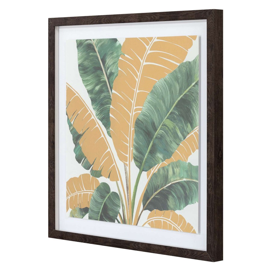 Wall Art * | Framed Leaf Print Under Glass, 20 20 Best Sale