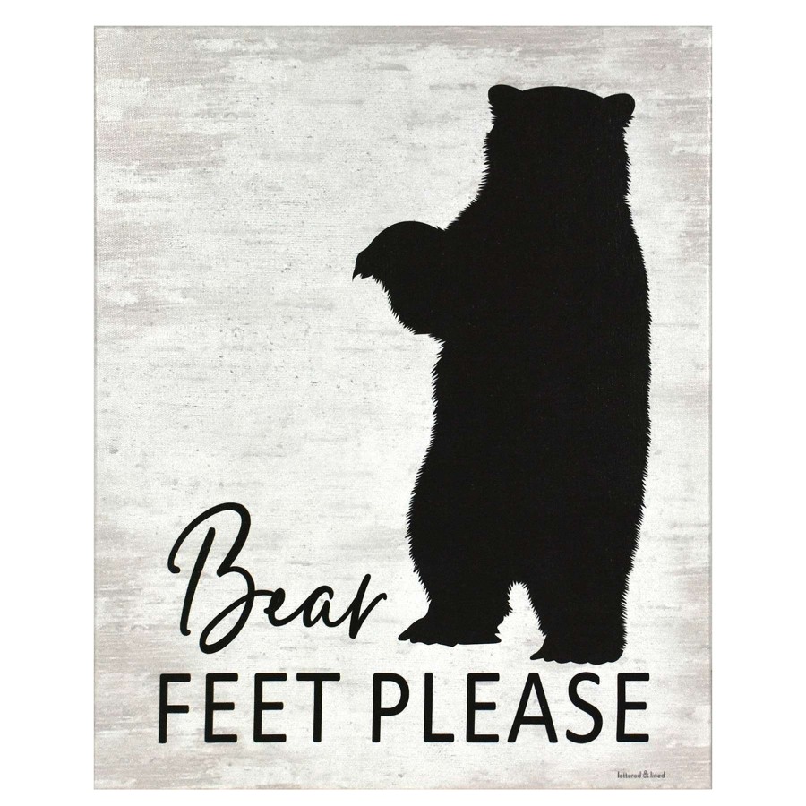 Wall Art * | Ty Pennington Bear Feet Canvas Wall Art, 11 14 Excellent Quality