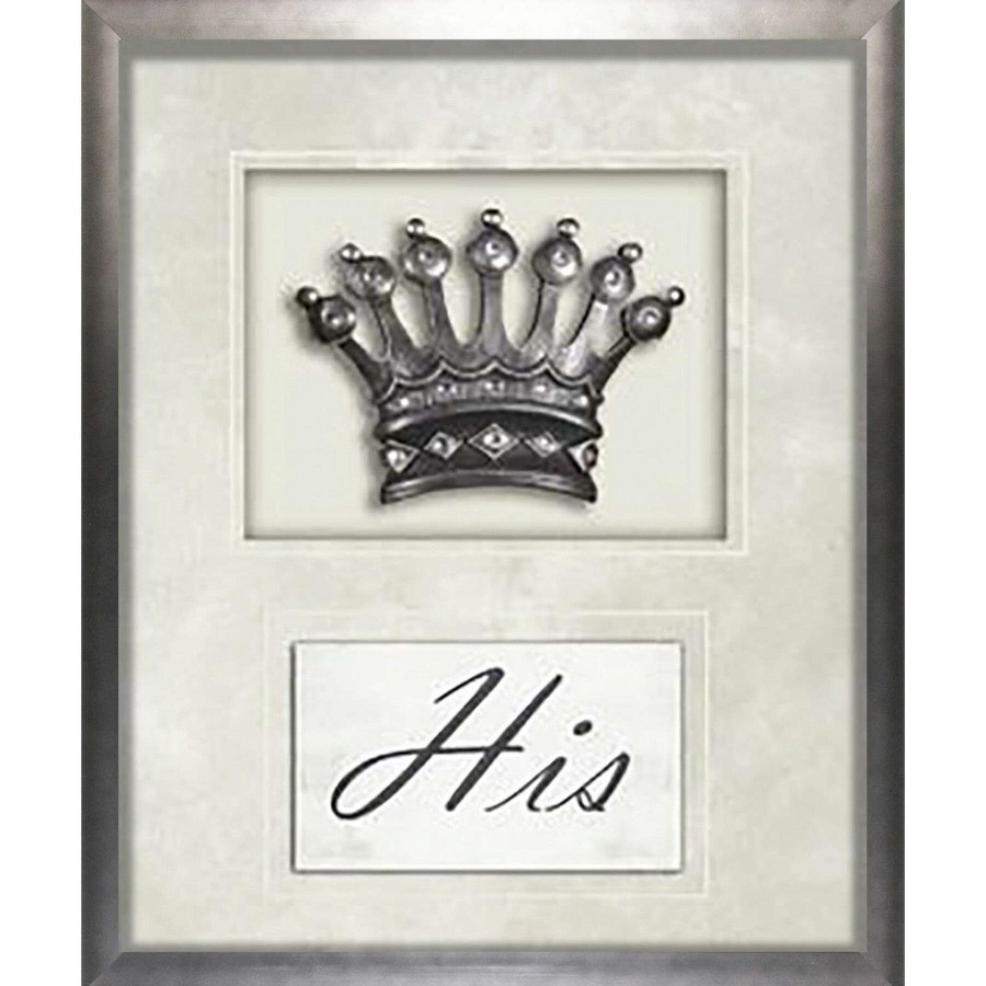 Wall Art * | 10X12 His Mini Crown With Jewels Matted And Framed/Glass Good Quality