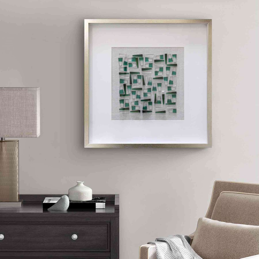 Wall Art * | Tracey Boyd 24X24 Framed Abstract Under Glass Best Sale