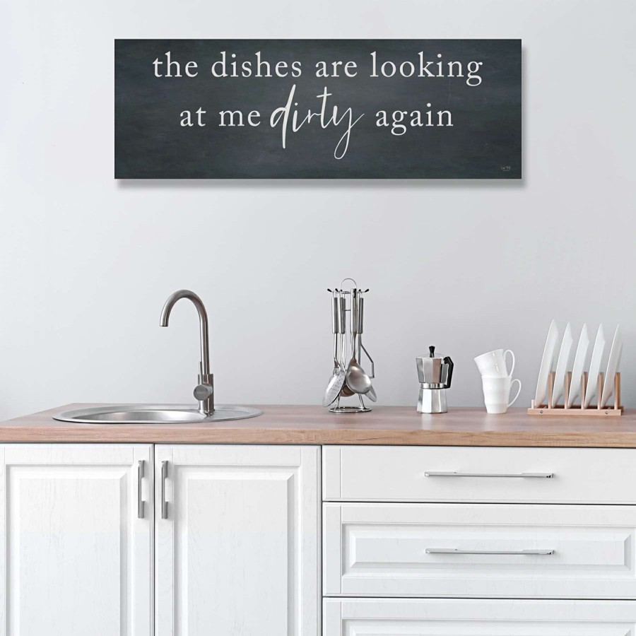 Wall Art * | Dishes Are Looking At Me Canvas Wall Art, 36 12 Latest Fashion