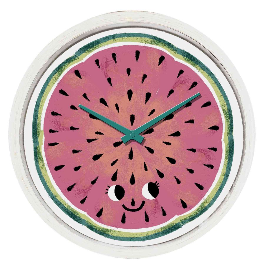 Clocks * | 12 Inch Watermelon Clock Clearance