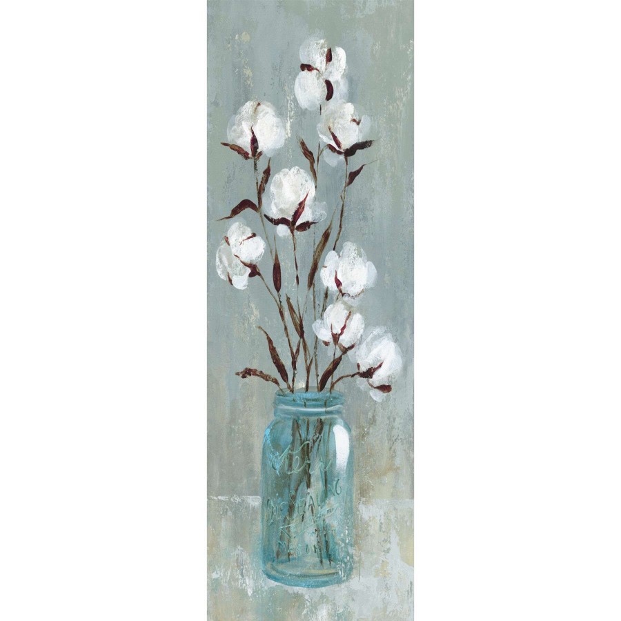 Wall Art * | Cotton Stalks Canvas Wall Art, 12 36 At Discount Prices