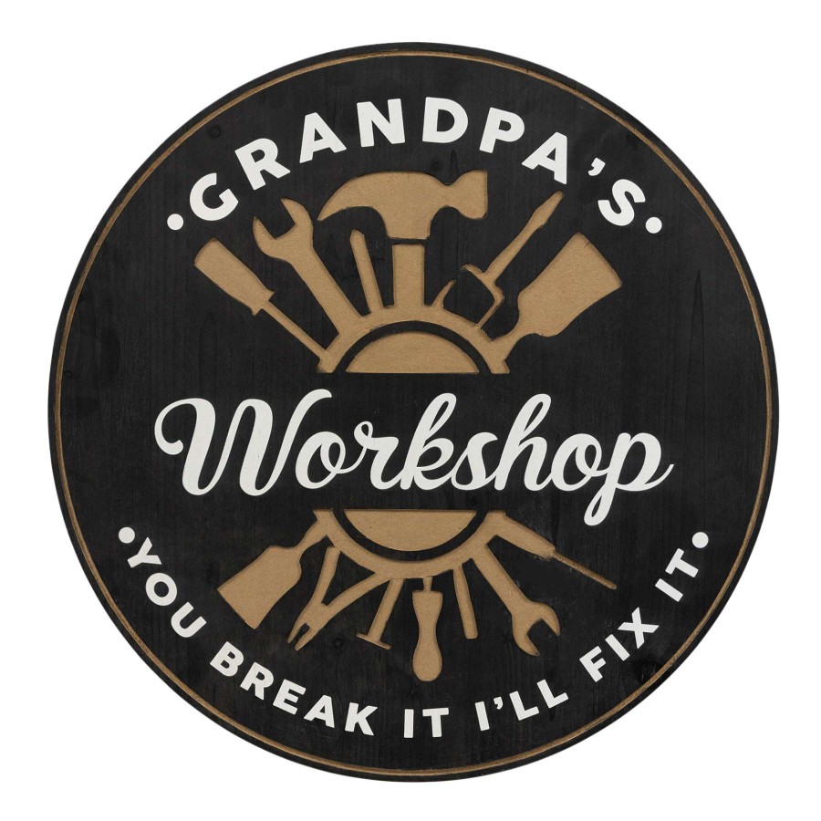 Wall Art * | 24X24 Grandpas Workshop Wall Art Store